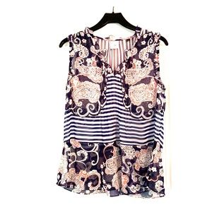 Cabi nautical inspired blouse